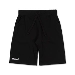 CURSIVE EMBROIDERED SHORTS